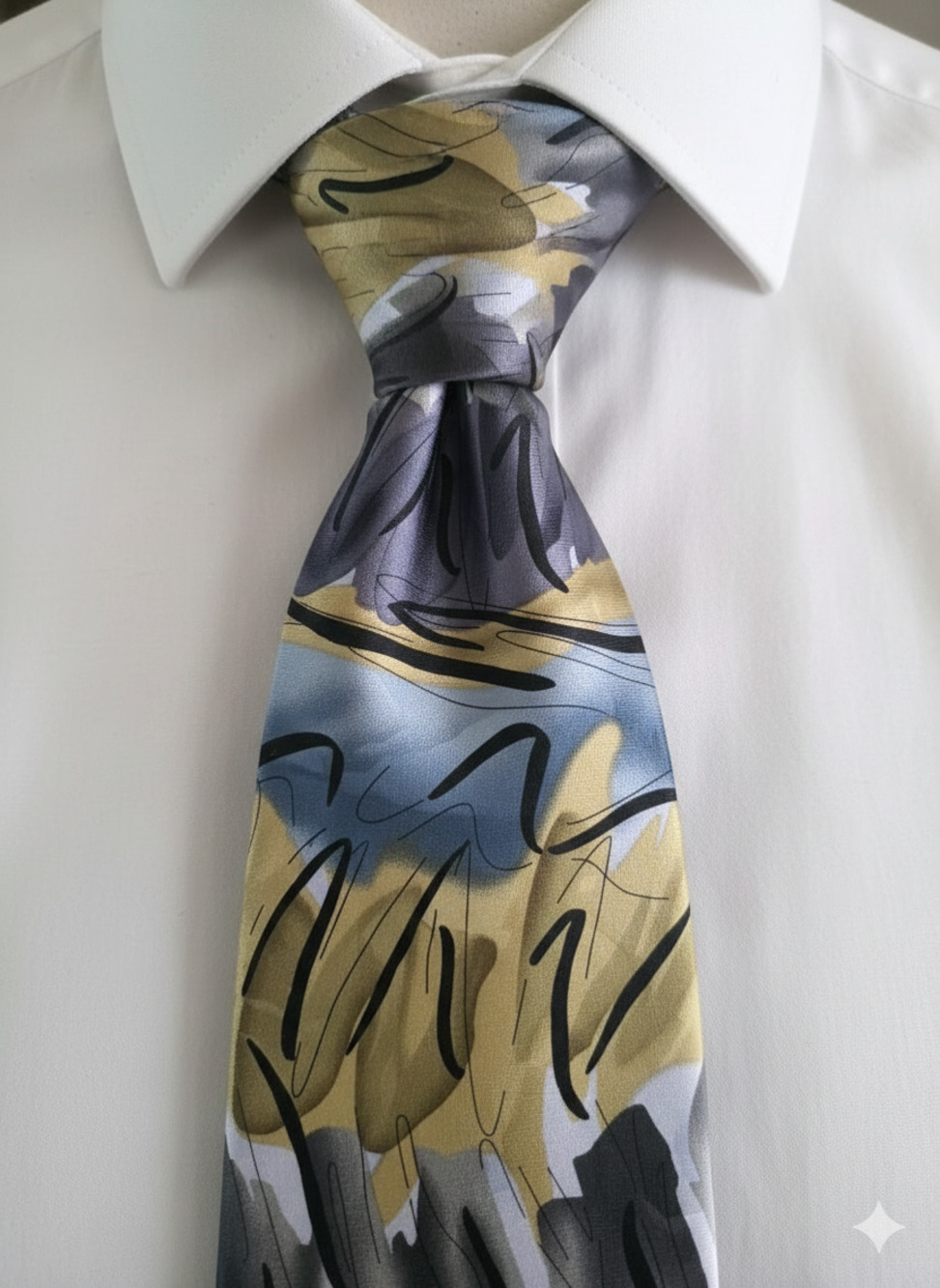 J. Garcia 1996 silk tie - Collection 30 Thirty - Van Gogh's Tree - 57.5"